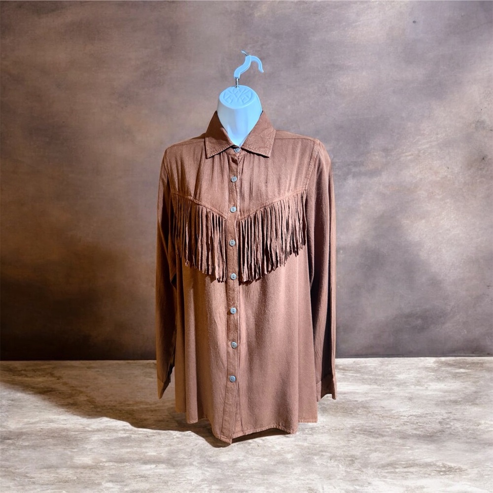 Back in the Saddle Women's Long Sleeve Brown Dress